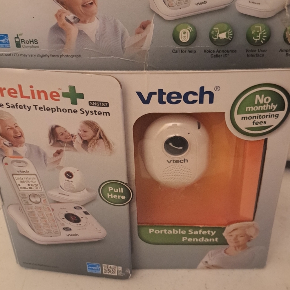 VTech White Portable Safety Pendant